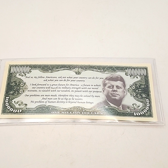 Novelty $1000000 Bills JFK & Rutherford B Hayes - Picture 5 of 5